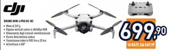 Unieuro dji DRONE MINI 4 PRO RC-N2 offerta