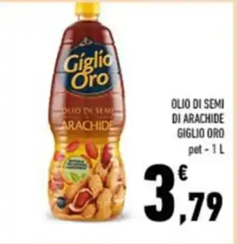 Conad OLIO DI SEMI DI ARACHIDE GIGLIO ORO pet-1L offerta