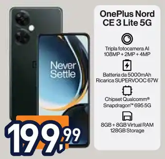 Unieuro OnePlus Nord CE 3 Lite 5G offerta