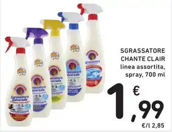Spazio Conad SGRASSATORE CHANTE CLAIR linea assortita, spray, 700 ml offerta