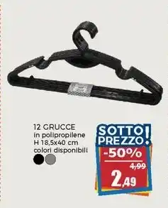 12 GRUCCE in polipropilene