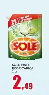 Happy Casa SOLE PIATTI ECORICARICA 2 Lt offerta