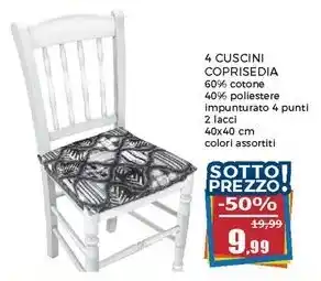 Happy Casa 4 CUSCINI COPRISEDIA offerta