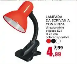 LAMPADA DA SCRIVANIA CON PINZA