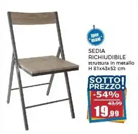 Happy Casa SEDIA RICHIUDIBILE offerta