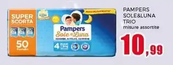Happy Casa PAMPERS SOLE&LUNA TRIO offerta