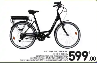 Spazio Conad CITY BIKE ELETTRICA 26" offerta