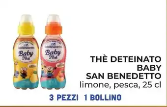 Spazio Conad THÈ DETEINATO BABY SAN BENEDETTO limone, pesca, 25 cl offerta