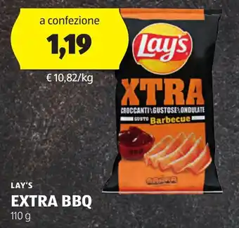 ALDI LAY'S EXTRA BBQ 110 g offerta