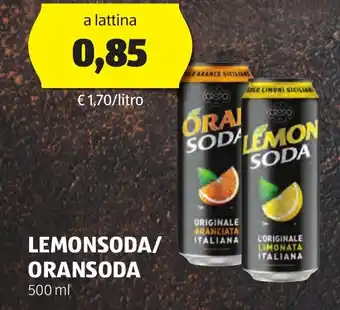 ALDI LEMONSODA/ ORANSODA 500 ml offerta