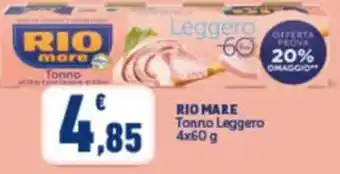 Conad RIO MARE Tonno Leggero 4x60 g offerta