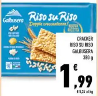 Conad CRACKER RISO SU RISO GALBUSERA 380 g offerta