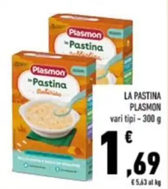 Conad LA PASTINA PLASMON vari tipi-300 g offerta