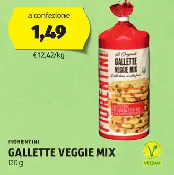 ALDI FIORENTINI GALLETTE VEGGIE MIX 120 g offerta