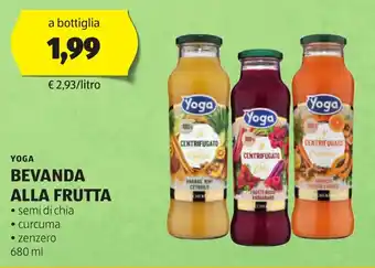 ALDI YOGA BEVANDA ALLA FRUTTA 680 ml offerta