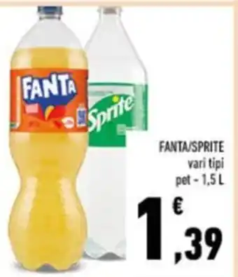 Conad FANTA/SPRITE vari tipi pet – 1,5 L offerta