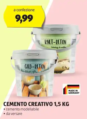 ALDI CEMENTO CREATIVO 1,5 KG offerta