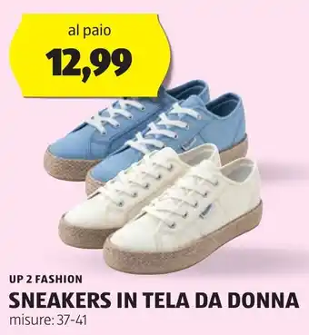 ALDI UP 2 FASHION SNEAKERS IN TELA DA DONNA offerta