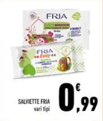 Conad SALVIETTE FRIA vari tipi offerta