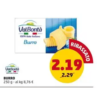 PENNY Burro 250 g offerta