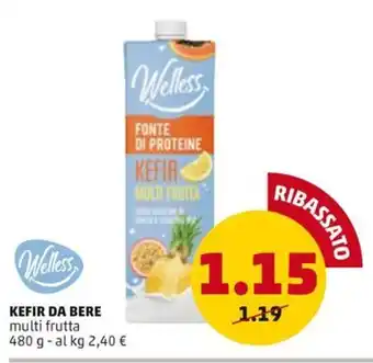 PENNY KEFIR DA BERE multi frutta 480 g offerta