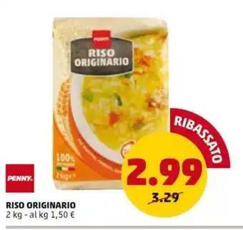 PENNY RISO ORIGINARIO 2 kg offerta