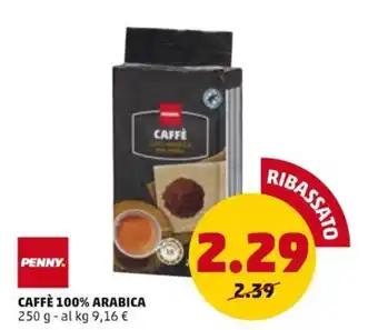 PENNY CAFFÈ 100% ARABICA 250 g offerta