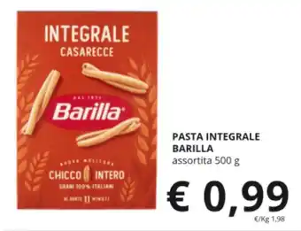 Supermercati Visotto PASTA INTEGRALE BARILLA assortita 500 g offerta