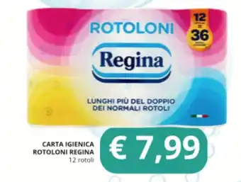 Supermercati Visotto CARTA IGIENICA ROTOLONI REGINA 12 rotoli offerta