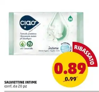 PENNY SALVIETTINE INTIME conf. da 20 pz offerta