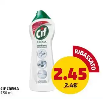 PENNY CIF CREMA 750 ml offerta