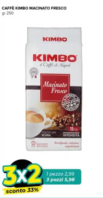 Tigre CAFFÈ KIMBO MACINATO FRESCO gr 250 offerta