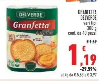 Conad City GRANFETTA DELVERDE vari tipi 300 g offerta