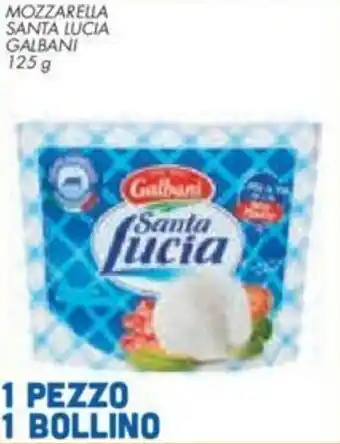 Conad City MOZZARELLA SANTA LUCIA GALBANI 125 g offerta