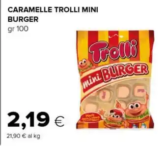 Tigre CARAMELLE TROLLI MINI BURGER gr 100 offerta