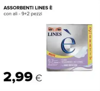 Tigre ASSORBENTI LINES È con ali - 9+2 pezzi offerta