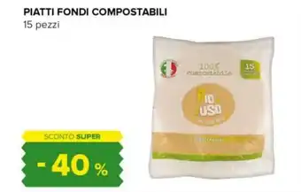 Tigre PIATTI FONDI COMPOSTABILI 15 pezzi offerta