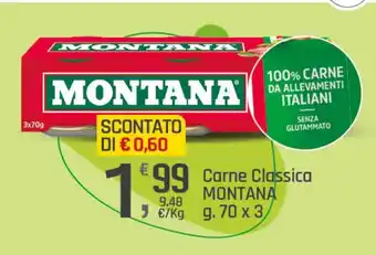 Supermercati Dok Carne Classica MONTANA g 70 x 3 offerta