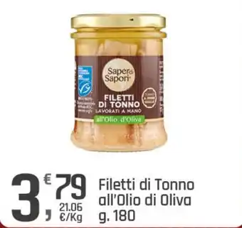 Supermercati Dok Filetti di Tonno all'Olio di Oliva g 180 offerta