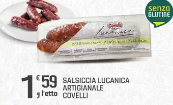 Supermercati Dok SALSICCIA LUCANICA ARTIGIANALE COVELLI offerta