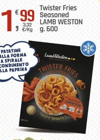 Supermercati Dok Twister Fries Seasoned LAMB WESTON g 600 offerta