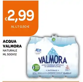 Ekom ACQUA VALMORA NATURALE ML 500X12 offerta