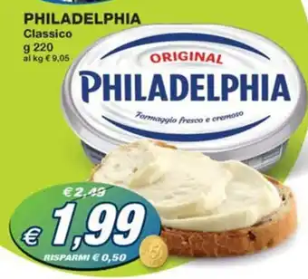 Prix Quality PHILADELPHIA Classico g 220 offerta