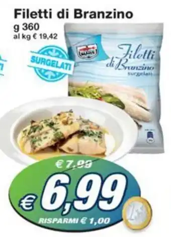 Prix Quality Filetti di Branzino g 360 offerta