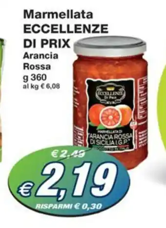 Prix Quality Marmellata ECCELLENZE DI PRIX Arancia Rossa g 360 offerta