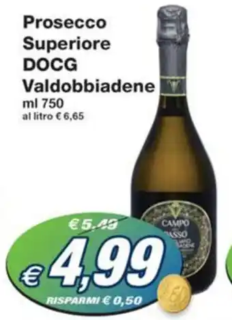 Prix Quality Prosecco Superiore DOCG Valdobbiadene ml 750 offerta