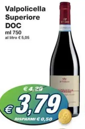 Prix Quality Valpolicella Superiore DOC ml 750 offerta