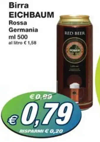 Prix Quality Birra EICHBAUM Rossa Germania ml 500 offerta