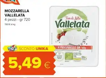 Oasi MOZZARELLA VALLELATA 4 pezzi - gr 720 offerta