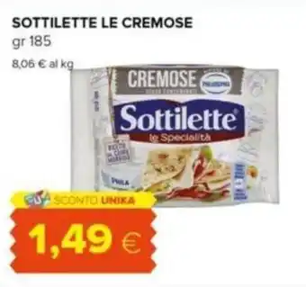 Oasi SOTTILETTE LE CREMOSE gr 185 offerta